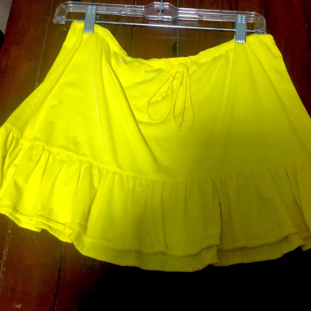 Yellow cotton skirt